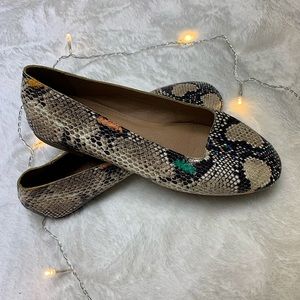 Madewell Snake Print Flats